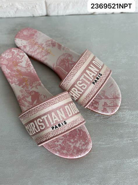 light pink dior slides|christian dior slides for women.